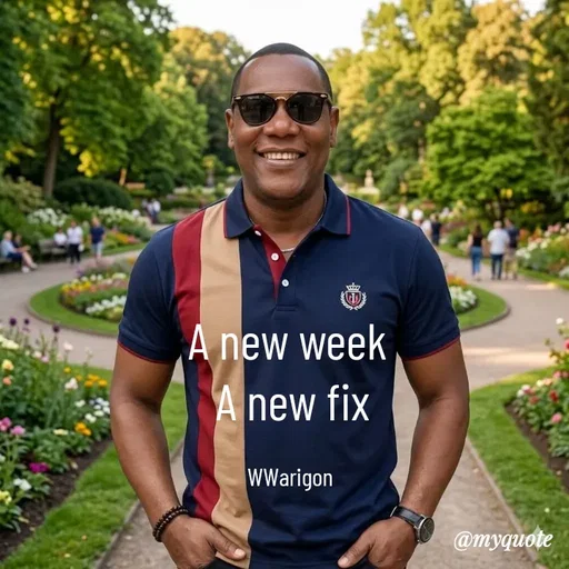 Quote by William Warigon - A new week 
A new fix

WWarigon  - Made using Quotes Creator App, Post Maker App