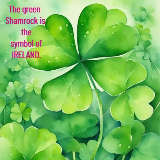 Quote by Manasa - The green 
Shamrock is
 the
 symbol of
 IRELAND. - Made using Quotes Creator App, Post Maker App