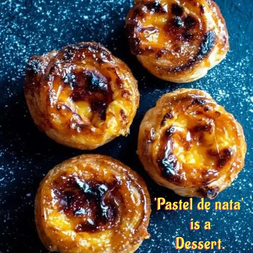 Quote by Manasa - 'Pastel de nata'
 is a
 Dessert. - Made using Quotes Creator App, Post Maker App