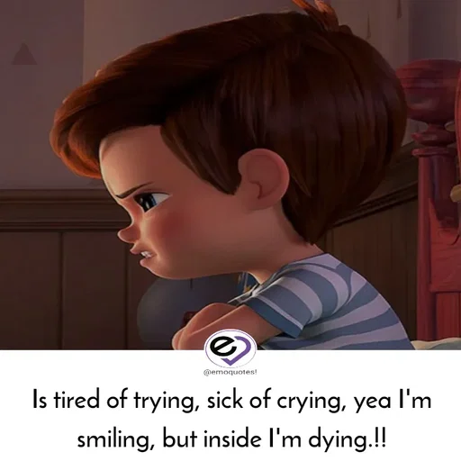 Quote by SilentGirlE!04 - Is tired of trying, sick of crying, yea I'm smiling, but inside I'm dying.!!
 - Made using Quotes Creator App, Post Maker App
