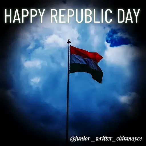 Quote by @ Junior writter.... - HAPPY REPUBLIC DAY - Made using Quotes Creator App, Post Maker App