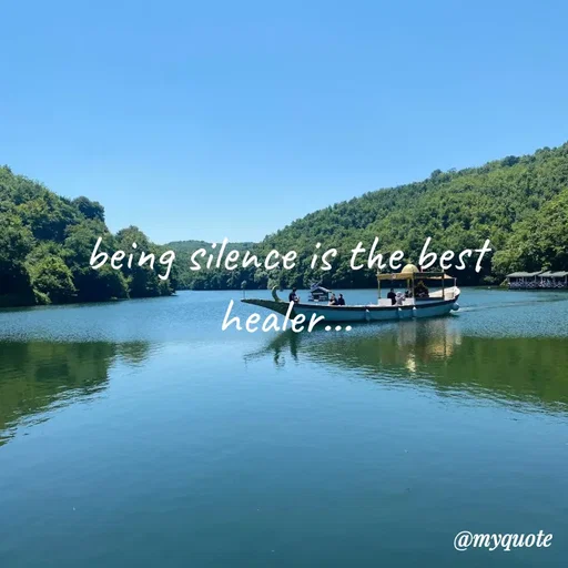 Quote by minni - being silence is the best healer... - Made using Quotes Creator App, Post Maker App