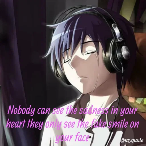 Quote by Sweety - Nobody can see the sadness in your heart they only see the fake smile on your face - Made using Quotes Creator App, Post Maker App