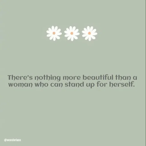Quote by Ame💗 - There's nothing more beautiful than a woman who can stand up for herself.  - Made using Quotes Creator App, Post Maker App