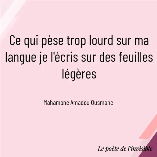 Quote by Mahamane Amadou Ousmane -  - Made using Quotes Creator App, Post Maker App