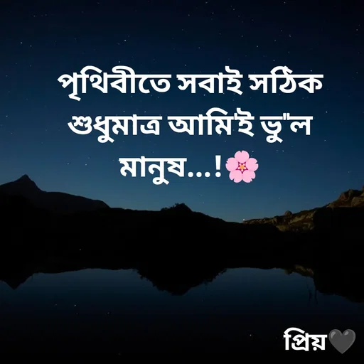 Quote by Partho Modak - পৃথিবীতে সবাই সঠিক শুধুমাত্র আমি'ই ভু"ল মানুষ...!🌸 - Made using Quotes Creator App, Post Maker App