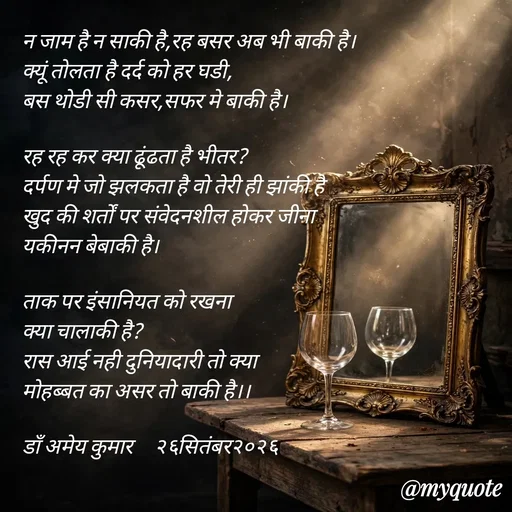 Quote by Dr Ameya Kumar -  - Made using Quotes Creator App, Post Maker App