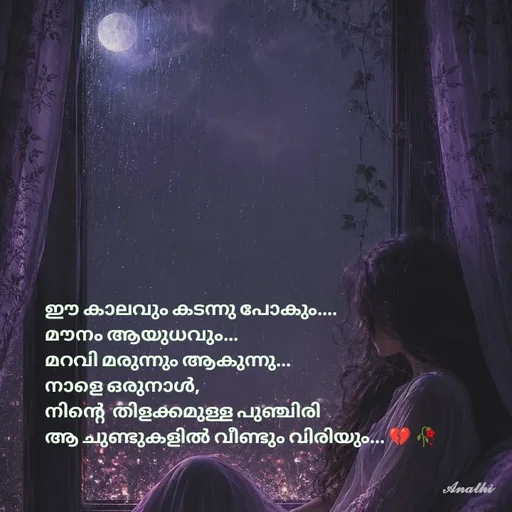 Quote by AnathiRajeesh -  - Made using Quotes Creator App, Post Maker App