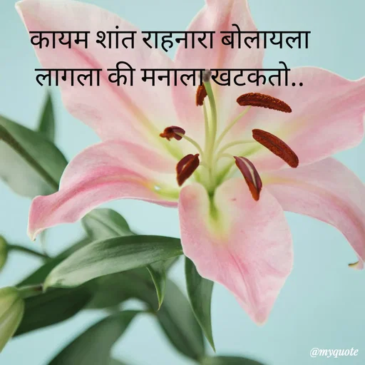 Quote by Amol Kalaskar - कायम शांत राहनारा बोलायला लागला की मनाला खटकतो.. - Made using Quotes Creator App, Post Maker App