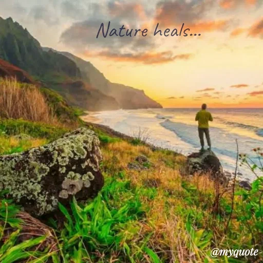 Quote by Sahaya Jenifer - Nature heals... - Made using Quotes Creator App, Post Maker App