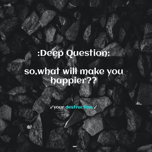 Quote by মনের কথা - :Deep Question:

so,what will make you happier??



✓your destruction ✓ - Made using Quotes Creator App, Post Maker App