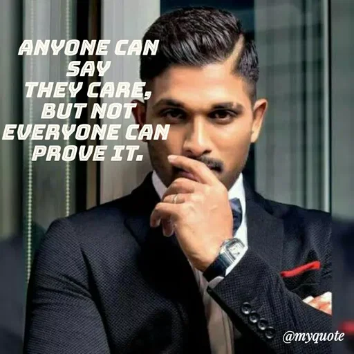 Quote by Sandeep N A Sandeep - ANYONE CAN
SAY
THEY CARE,
BUT NOT
EVERYONE CAN
PROVE IT.
@myquote
 - Made using Quotes Creator App, Post Maker App
