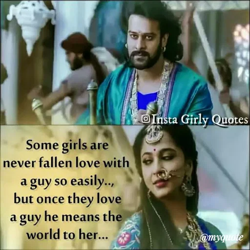 Quote by Sandeep N A Sandeep - Insta Girly Quotes
Some girls are
never fallen love with
a guy so easily..,
but once they love
guy he means the
world to her...
a guy
@myouote
 - Made using Quotes Creator App, Post Maker App