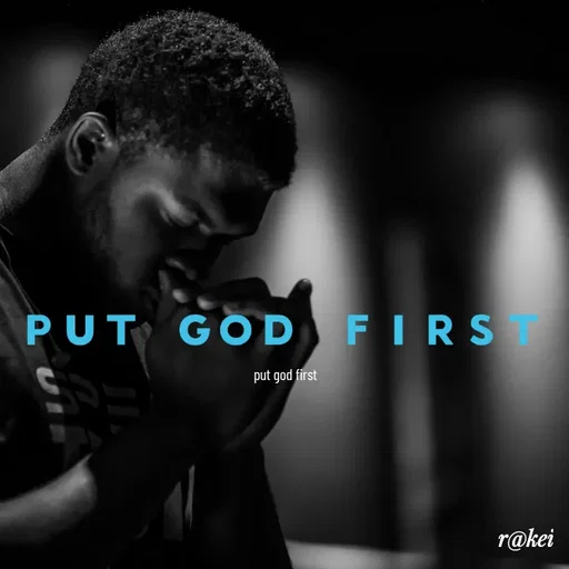 Quote by rakei@ new think - 🇵 🇺 🇹      🇬 🇴 🇩       🇫 🇮 🇷 🇸 🇹  

put god first - Made using Quotes Creator App, Post Maker App