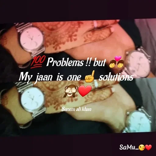 Quote by SANEM ALI KHAN - 💯 Problems !! but  💏
My  jaan  is  one ☝ solutions 
🙈❤

Sanem ali khan  - Made using Quotes Creator App, Post Maker App