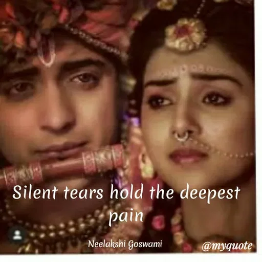Quote by Neelakshi Goswami - Silent tears hold the deepest
pain
Neelakshi Goswami
@myquote
 - Made using Quotes Creator App, Post Maker App