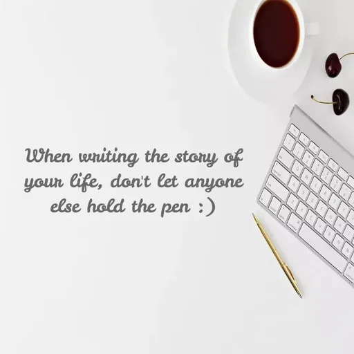 Quote by Lily • - your life, don't let anyone
else hold the pen :)
When writing the story of
6.
 - Made using Quotes Creator App, Post Maker App