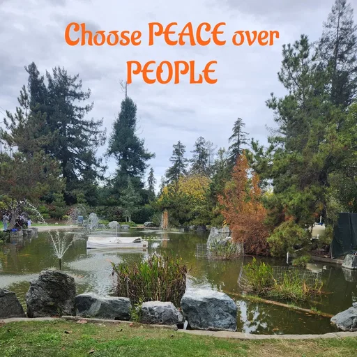 Quote by God is in Control - Choose PEACE over PEOPLE - Made using Quotes Creator App, Post Maker App