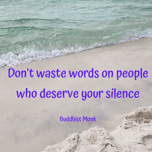 Quote by God is in Control - Don't waste words on people who deserve your silence

Buddhist Monk - Made using Quotes Creator App, Post Maker App