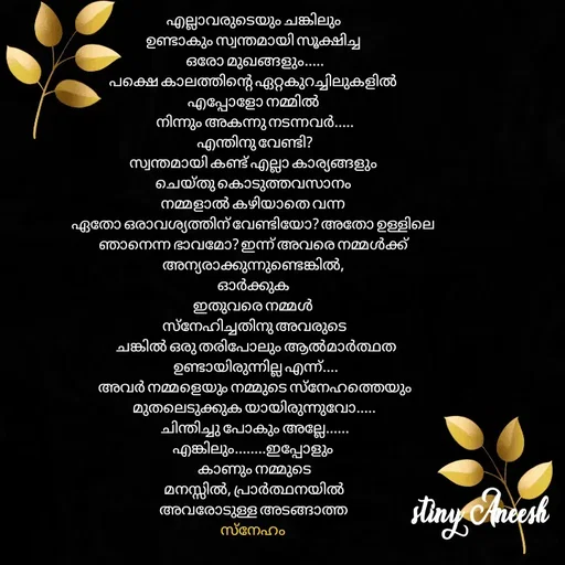 Quote by Stiny Aneesh -  - Made using Quotes Creator App, Post Maker App