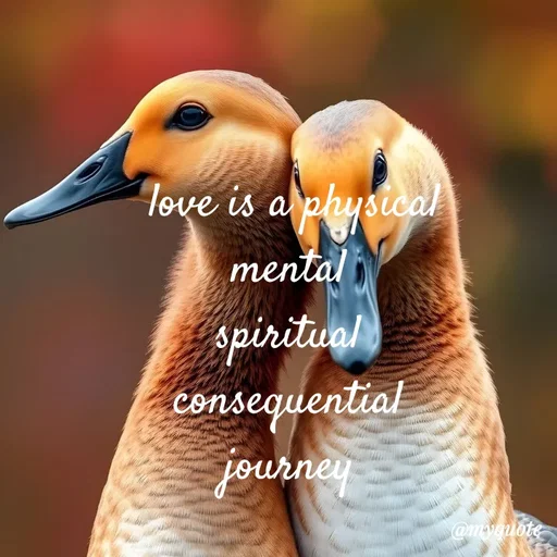 Quote by adriangemini - love is a physical
mental 
spiritual 
consequential 
journey  - Made using Quotes Creator App, Post Maker App