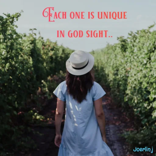 Quote by Joerlin Jesulan - 6FACH ONE IS UNIQUE
IN GOD SIGHT..
Joerlinj
 - Made using Quotes Creator App, Post Maker App