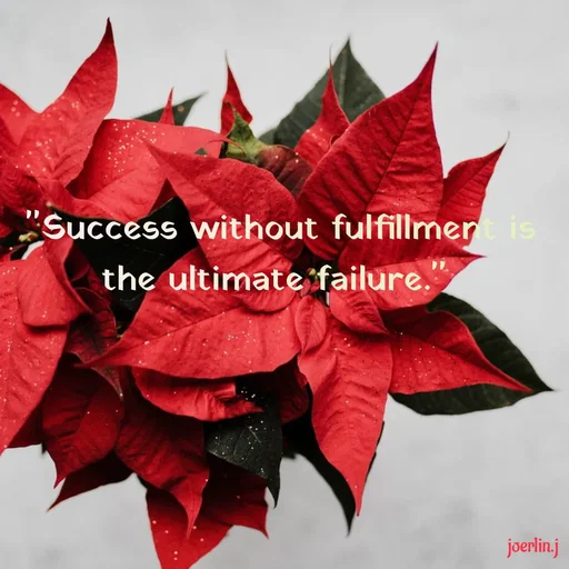 Quote by Joerlin Jesulan - "Success without fulfillmert is
the ultimatefailure."
joerlin.j
 - Made using Quotes Creator App, Post Maker App