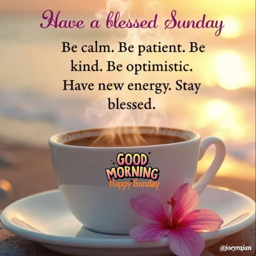 Quote by Joseph Rajan - Happy Sunday  - Made using Quotes Creator App, Post Maker App
