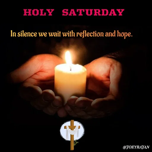 Quote by Joseph Rajan - In silence we wait with reflection and hope. - Made using Quotes Creator App, Post Maker App