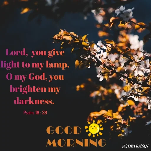 Quote by Joseph Rajan - Psalm  18 : 28 - Made using Quotes Creator App, Post Maker App
