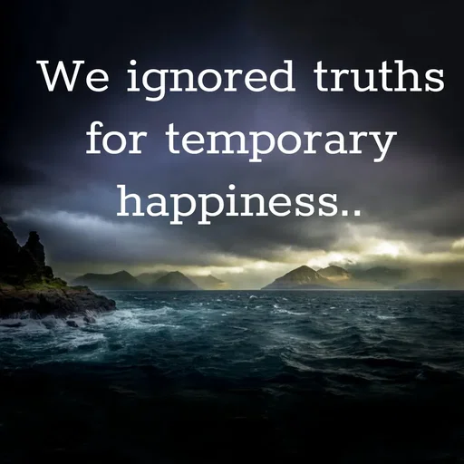 Quote by Krutika Sangode - We ignored truths
for temporary
happines..
 - Made using Quotes Creator App, Post Maker App
