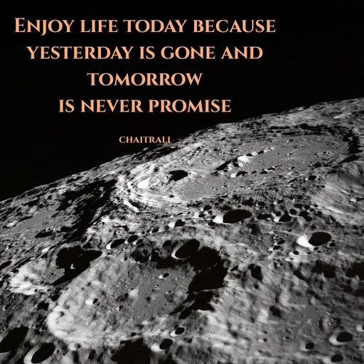 Quote by Krutika Sangode - ENJOY LIFE TODAY BECAUSE
YESTERDAY IS GONE AND
TOMORROW
IS NEVER PROMISE
CHAITRALI
 - Made using Quotes Creator App, Post Maker App