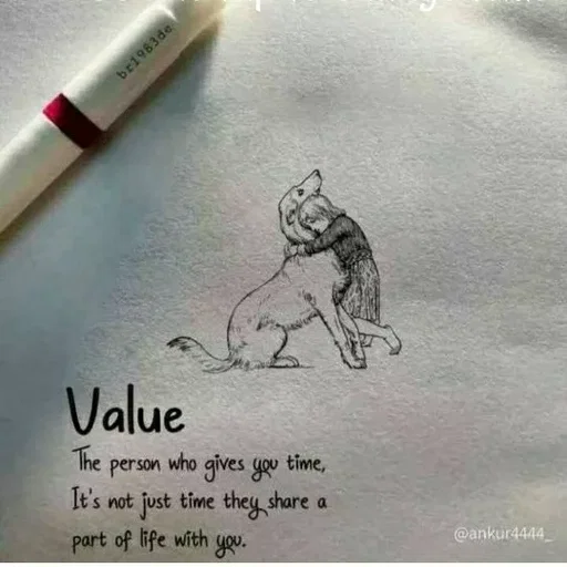 Quote by ashish awasthi - br1983de
Value
The
person
who gives you time,
It's not just time they share a
part of life with you.
@ankur4444
you.
 - Made using Quotes Creator App, Post Maker App