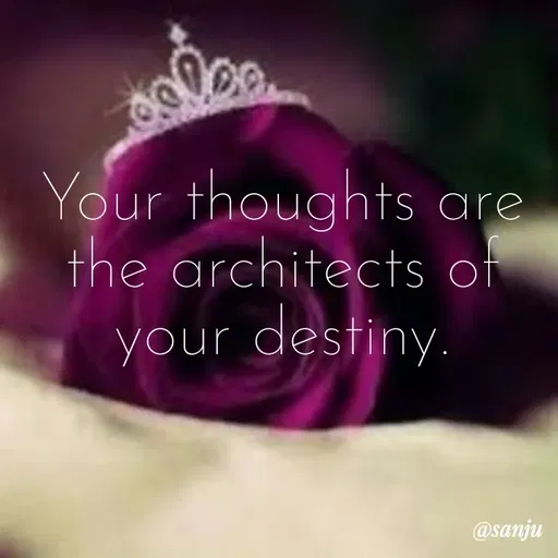 Quote by Art World - Your thoughts are the architects of your destiny. - Made using Quotes Creator App, Post Maker App