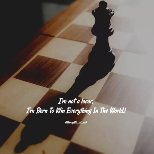 Quote by Abinaya Karthick - I'm not a loser,
I'm Born To Win Everything In The World.!

@thoughts_of_abi - Made using Quotes Creator App, Post Maker App