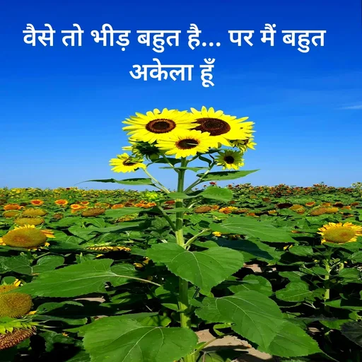 Quote by Shaswat Dwivedi - वैसे तो भीड़ बहुत है... पर मैं बहुत अकेला हूँ  - Made using Quotes Creator App, Post Maker App
