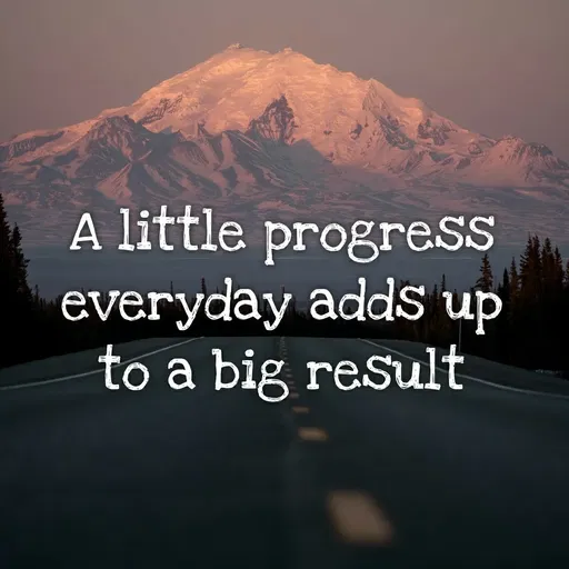 Quote by Vikram Singh - A little progress
everyday adds up
to a big result
 - Made using Quotes Creator App, Post Maker App