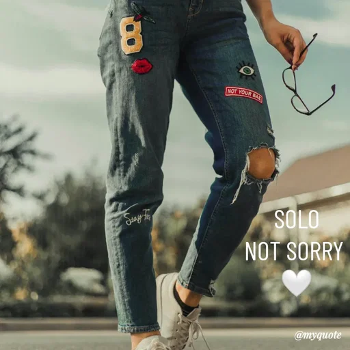 Quote by @aLwaYs cLasSY 🩵⚡ - SOLO
NOT SORRY 
🤍 - Made using Quotes Creator App, Post Maker App