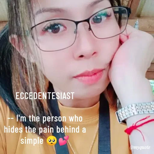 Quote by @aLwaYs cLasSY 🩵⚡ - ECCEDENTESIAST

-- I'm the person who hides the pain behind a simple 🥺💕 - Made using Quotes Creator App, Post Maker App