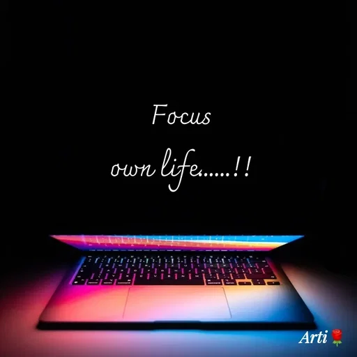 Quote by Arti kadam - Focus
own life......!! - Made using Quotes Creator App, Post Maker App
