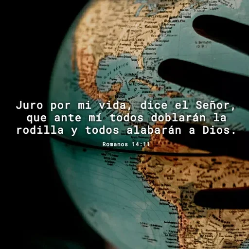 Quote by Natalia Rodriguez - Juro por mi vida, dice el Señor, que ante mí todos doblarán la rodilla y todos alabarán a Dios.

Romanos 14:11 - Made using Quotes Creator App, Post Maker App