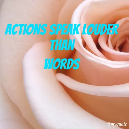 Quote by Maben Sisters - ACTIONS SPAK LCUDER
THAN
WORDS
@myquote
 - Made using Quotes Creator App, Post Maker App
