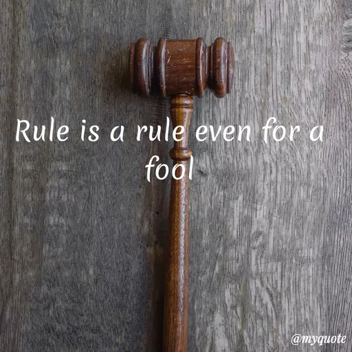 Quote by Maben Sisters - Rule is a rule even for a
foal
@myquote
 - Made using Quotes Creator App, Post Maker App