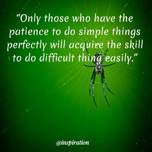 Quote by Nitin Reddy - "Only those who have the
patience to do simple things
perfectly will acquire the skill
to do difficult thing easily."
@inspiration
 - Made using Quotes Creator App, Post Maker App