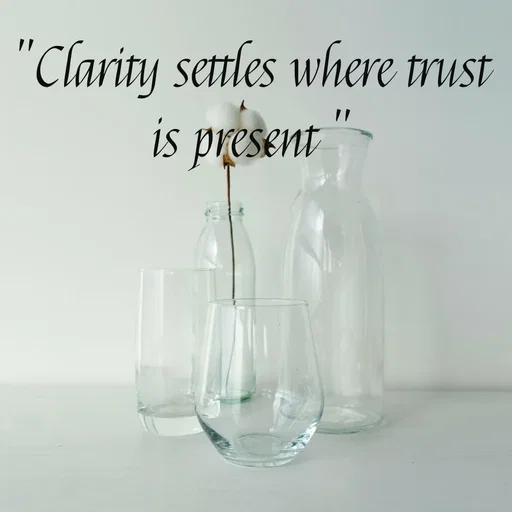Quote by Tasneem Ara - "Clarity settles where trust is present " - Made using Quotes Creator App, Post Maker App