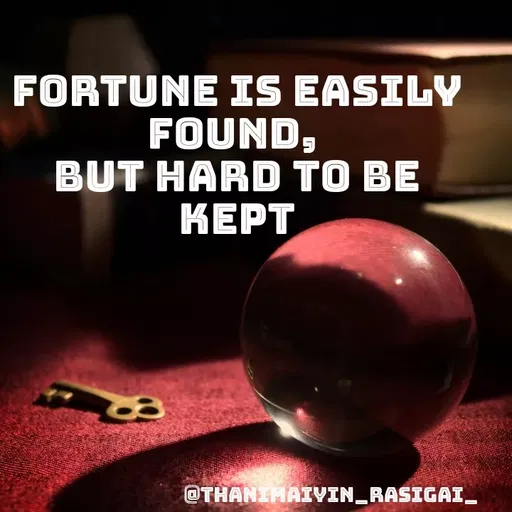 Quote by NIVETHA M - FORTUNE IS EASILY
FOUND,
BUT HARD TO BE
HΕΡT
OTHANIMAIVIN_RASIGAI_
 - Made using Quotes Creator App, Post Maker App