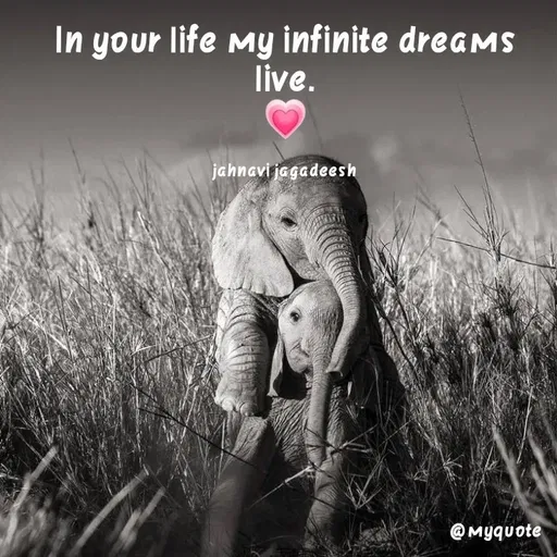 Quote by Konthala Jahnavi - In your life My infinite dreaMS
live.
jahnavi jagadeesh
@ Myquote
 - Made using Quotes Creator App, Post Maker App