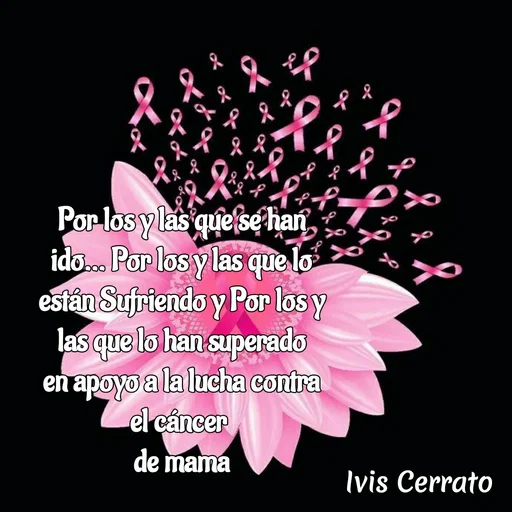 Quote by Ivis Cerrato - Por los y las que se han ido... Por los y las que lo están Sufriendo y Por los y las que lo han superado
en apoyo a la lucha contra el cáncer 
de mama

 

Sigamos luchando juntos contra el cáncer de mama. - Made using Quotes Creator App, Post Maker App