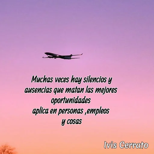 Quote by Ivis Cerrato - Muchas veces hay silencios y ausencias que matan las mejores 
oportunidades 
aplica en personas ,empleos 
y cosas - Made using Quotes Creator App, Post Maker App