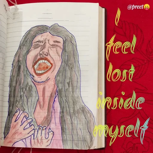 Quote by Preet Gill - @preete
feel
lost
aside
ryself
 - Made using Quotes Creator App, Post Maker App
